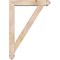Ekena Millwork Traditional Arts and Crafts Smooth Bracket w/ Offset Brace, Douglas Fir, 5 1/2"W x 28"D x 40"H BKT0604X28X40TRA03SDF - alternate 4